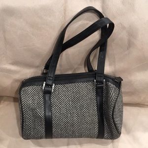 Black and white purse